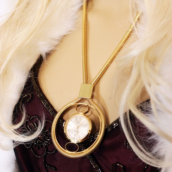 Vintage 1970s Rossini 17 Jewels Timepiece Necklace - Picture 14 of 16